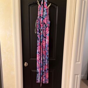 Lilly Pulitzer Pink and Blue Floral Dress